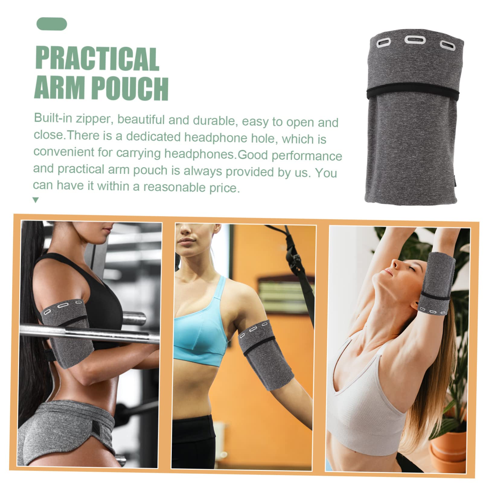 OSALADI 5pezzi Fascia Da Braccio Sportiva Per Smartphone Pouch Per Telefono Da Running Arm Bag Leggera e Compatta Eccellente Per Allenamenti e Attività All Aria Aperta