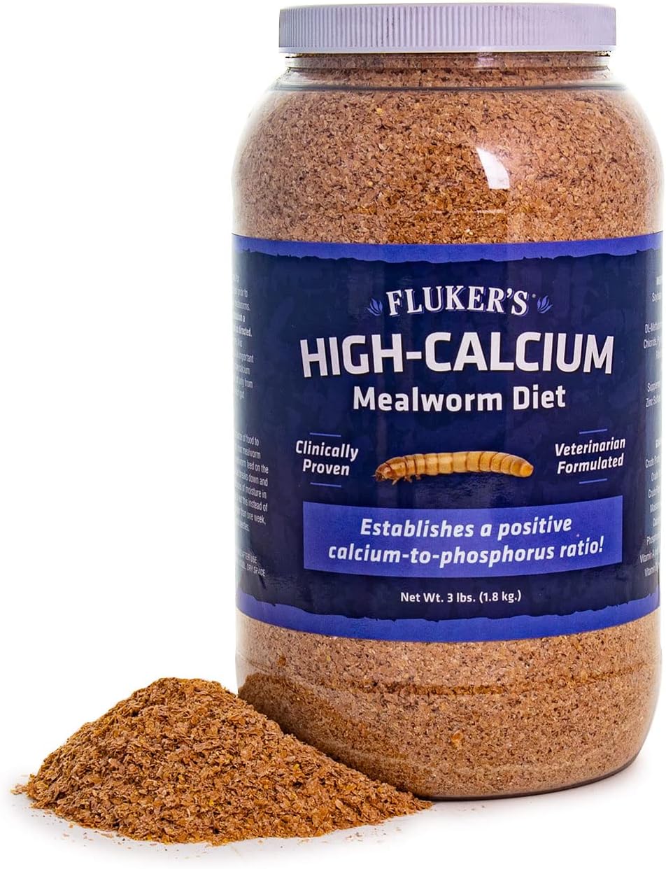 Fluker's High Calcium Mealworm Diet, Can Be Used as a Gut