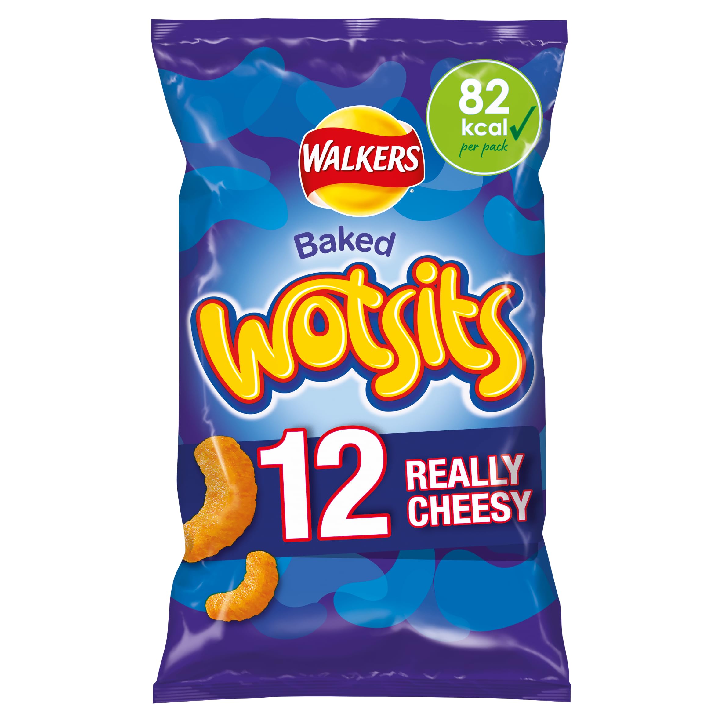 Walkers Wotsits Really Cheesy Multipack Snacks Crisps 12x16.5g