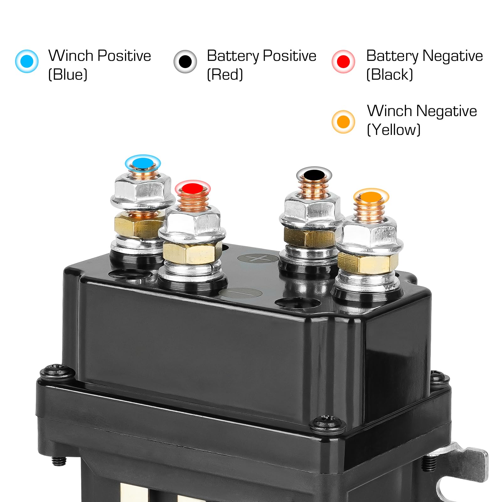12V 500A Winch Solenoid Relay - Remote Control Kit For ATV/UTV Winches