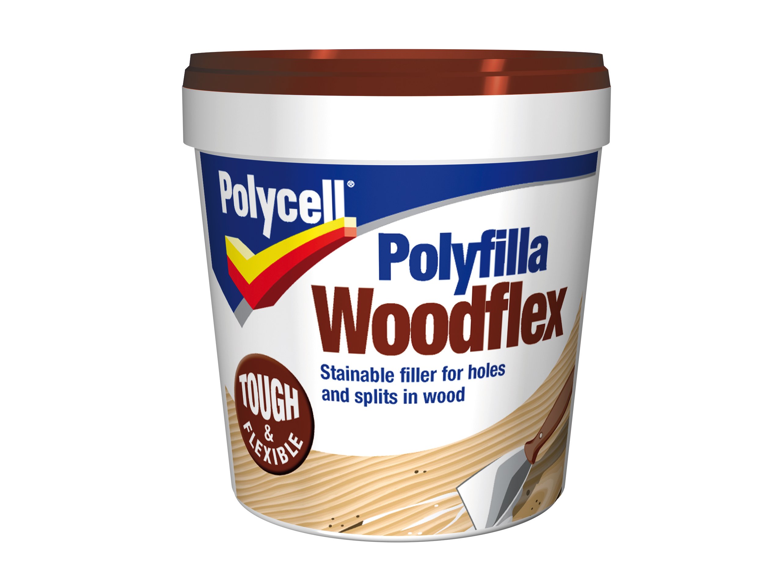 Polycell WFLEX600S 600ml Woodflex Polyfilla Tub