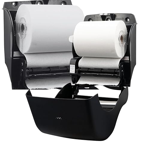 Vista 22 de San Jamar Smart Essense - Dispensador de toallas de papel clásico para baño, cocinas y restaurantes, plástico, 9.75 x 14.50 x 12.50 pulgadas, azul