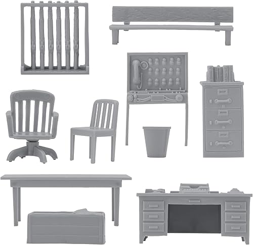 Miniatura 4 de BMC Classic Marx Military Base Camp - 44 piezas de plástico para hombres del ejército