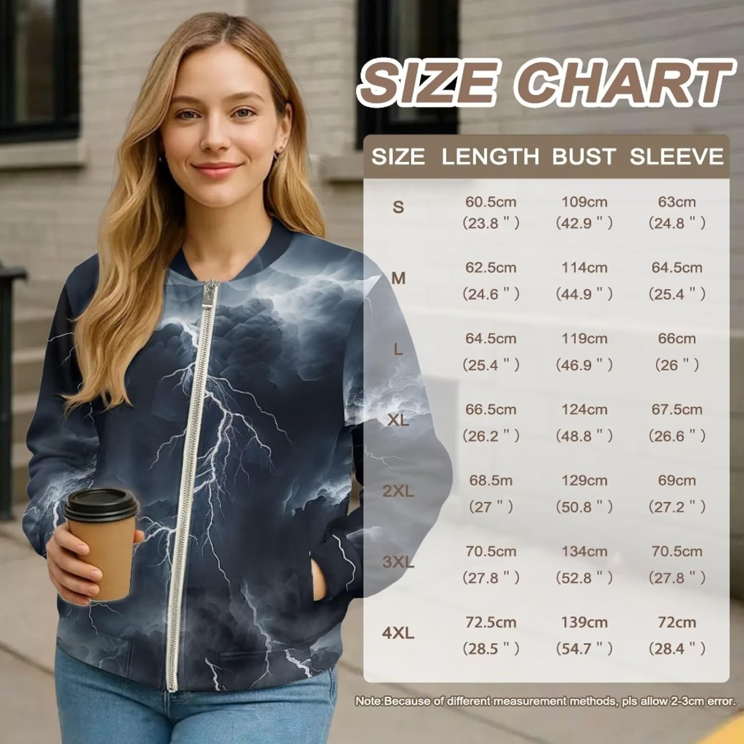 Women's Zip Up Jacket Soft Long Sleeve Short Coats Work Office Sports Jacket Outerwear with Pockets