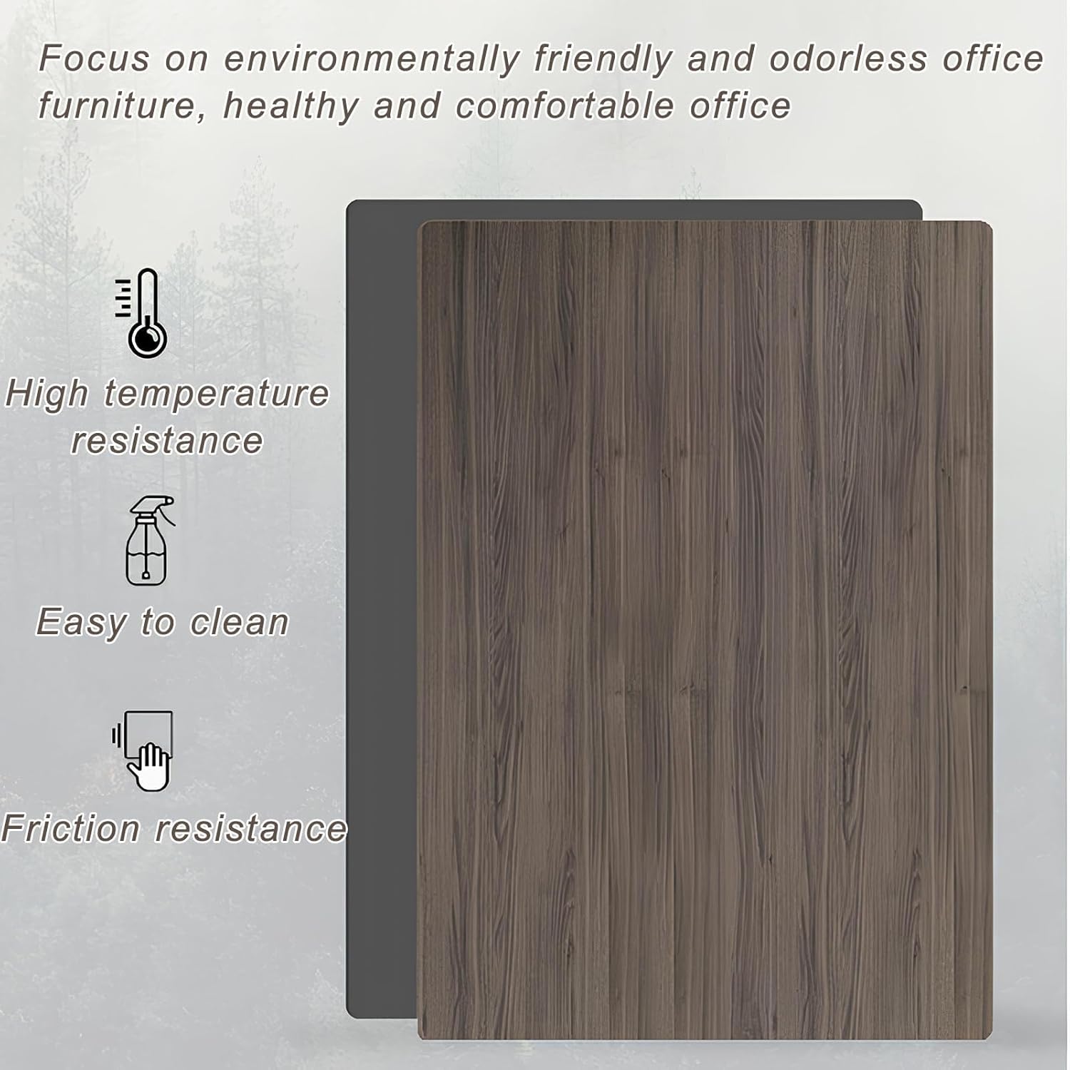 Modern Bookcase & Filing Cabinet,Minimalist Executive Office Desk Background,Wooden Boards for Chairman's Office,Private Executive Workspace & Business Reception (B - Cabinet, L 2m/78in)