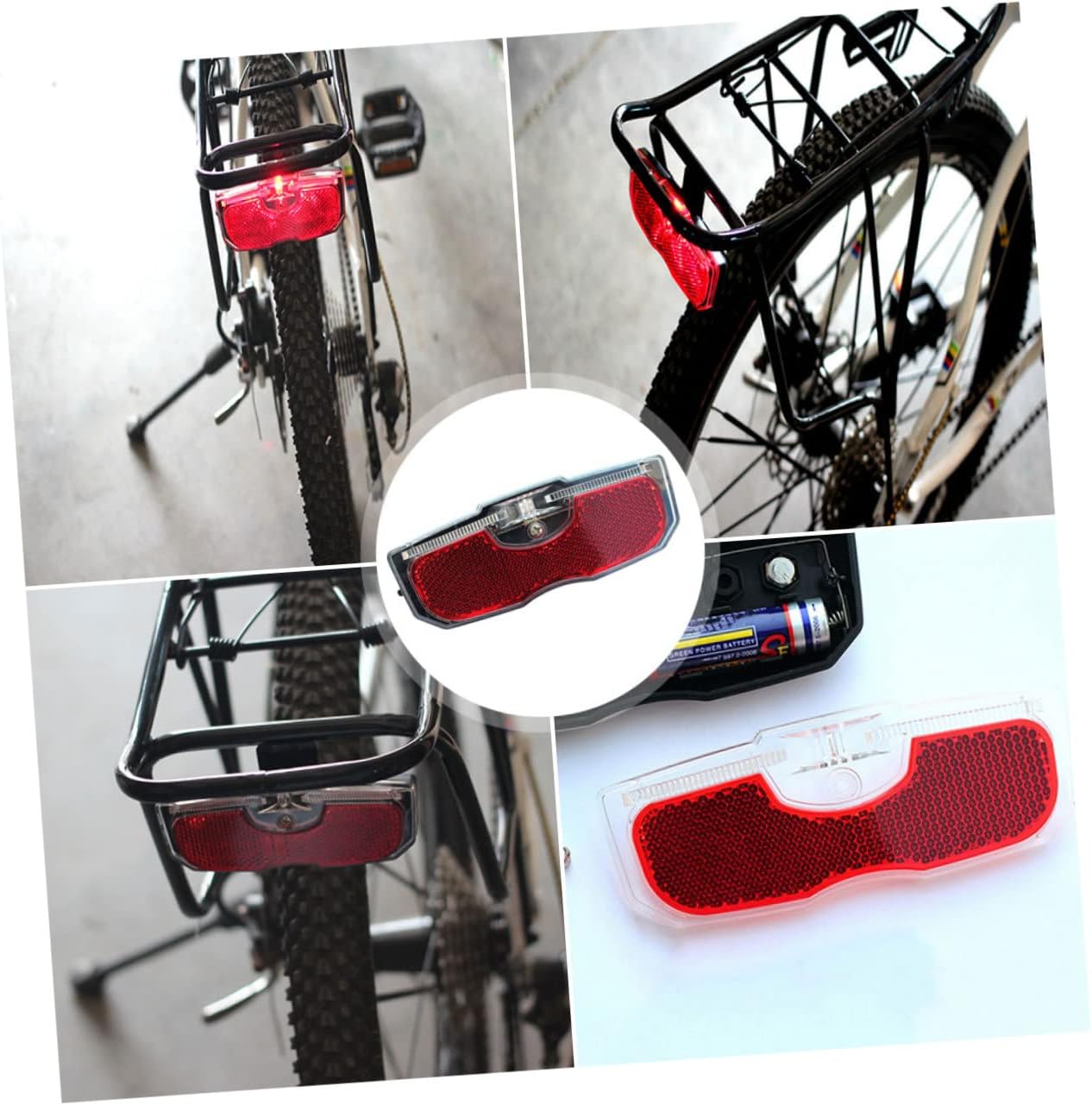 Abaodam Cycling Safety Bike Reflective Sheet Reflector Wheel Rim Lights Led Bike Tube Reflector Night Riding Light