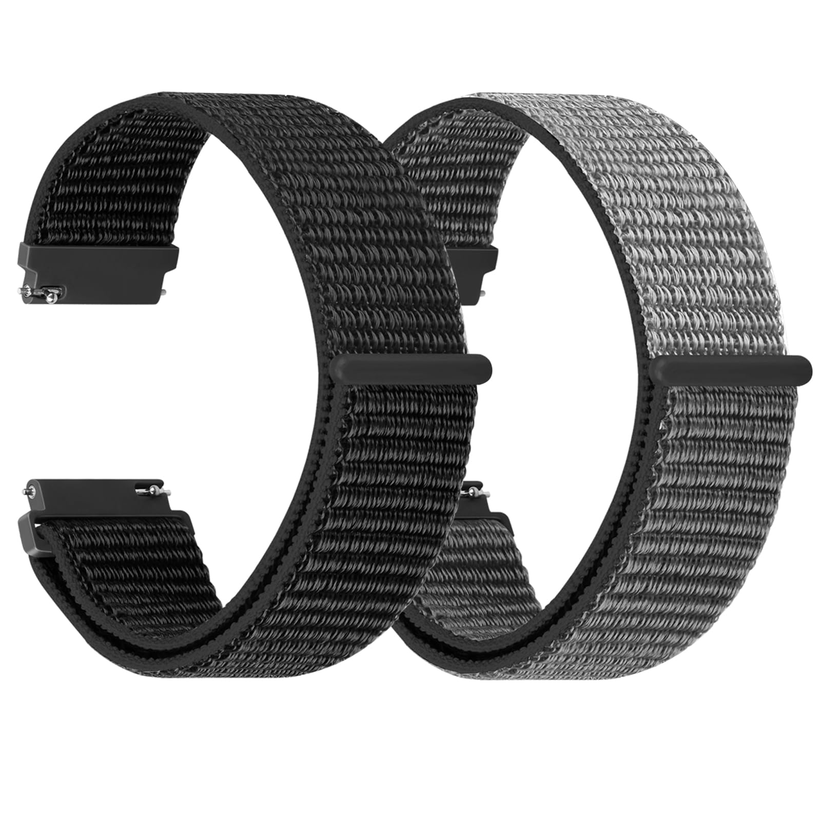 TumCez 18mm 19mm 20mm 22mm Cinturino per Uomo Donna,Regolabile Sgancio Rapido Cinturini Orologio in Nylon per Samsung/Garmin/Fossil/Amazfit/Huawei Orologio
