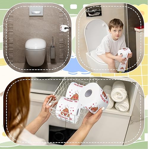 Miniatura 6 de Kosiz Regalos de cumpleaños número 18 para hombres y mujeres, paquete de 3 rollos de papel higiénico divertido de 3 capas, papel higiénico de
