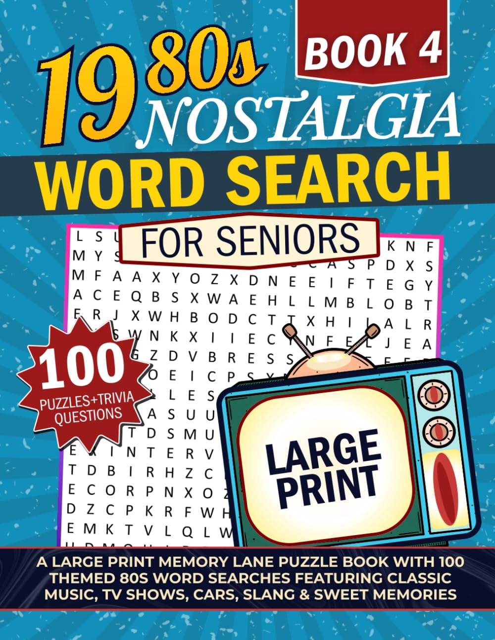 1980s Nostalgia Word Search For Seniors: Large Print Puzzle Book with 100 Themed 80s Word Searches Featuring Classic Music, TV Shows, Cars, Slang & ... Lane Nostalgia Word Search for Seniors)