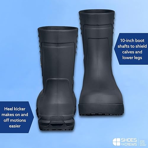 Miniatura 3 de ACE Unisex Slip-Resistant Work Boots - Water-Resistant, Non-Slip Industrial Safety Boots for Men & Women with Soft Toe or Composite Toe - Bullfrog