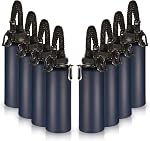 Volhoply 40 oz Insulated Water Bottles Paracord Handle, Stainless Steel Sports Bottle with Spout Lid, Reusable Double Walled Vacuum Metal Travel Cups with Wide Mouth for Adults (Army Green, 1 Set)