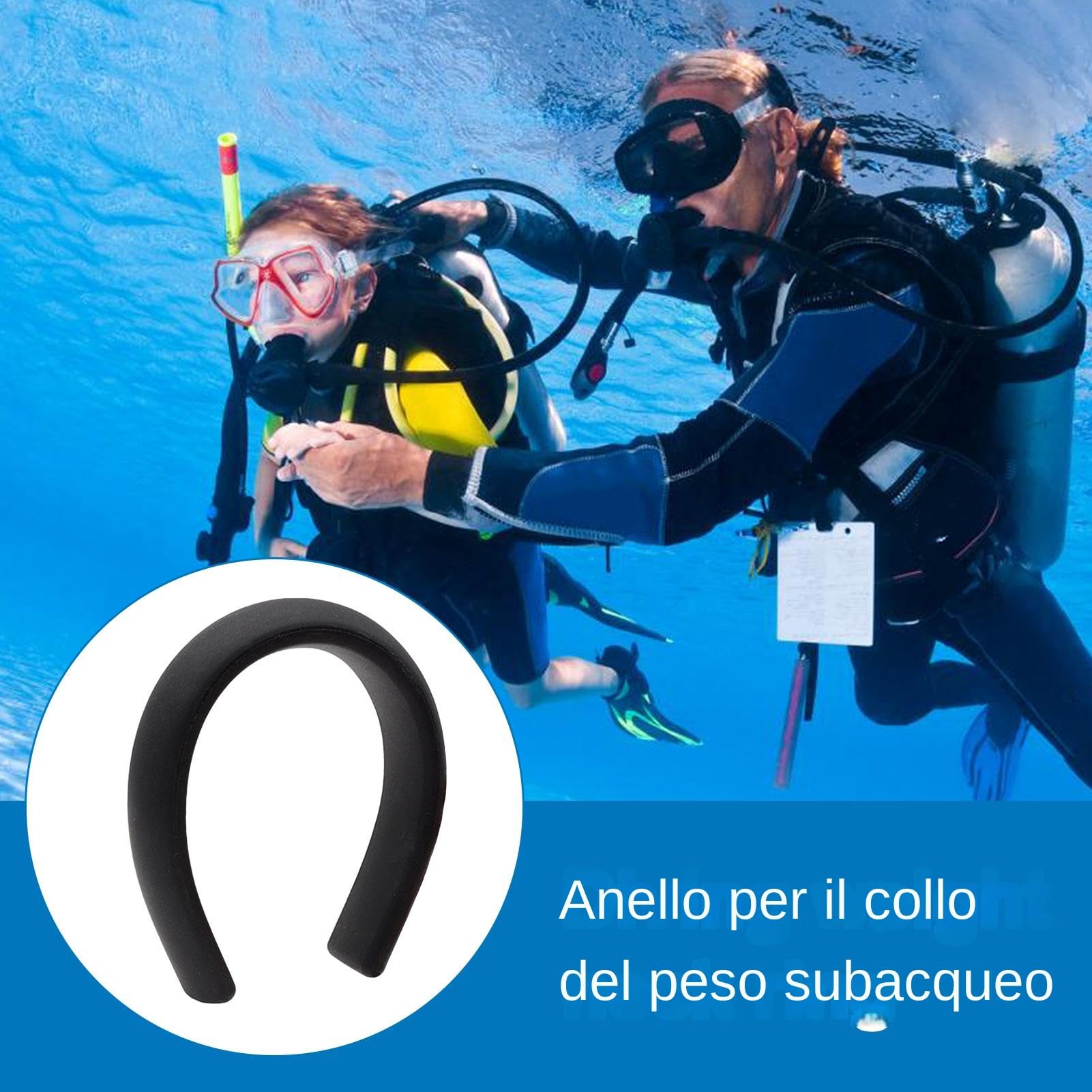 Da Immersione Collare Anti-Scivolo per Attrezzatura Sub | Sub Morbidi Pieghevoli In Piombo Per Piscina Per Donne, Amanti Sport Acquatici, Appassionati, Principianti, Laghi Stagni