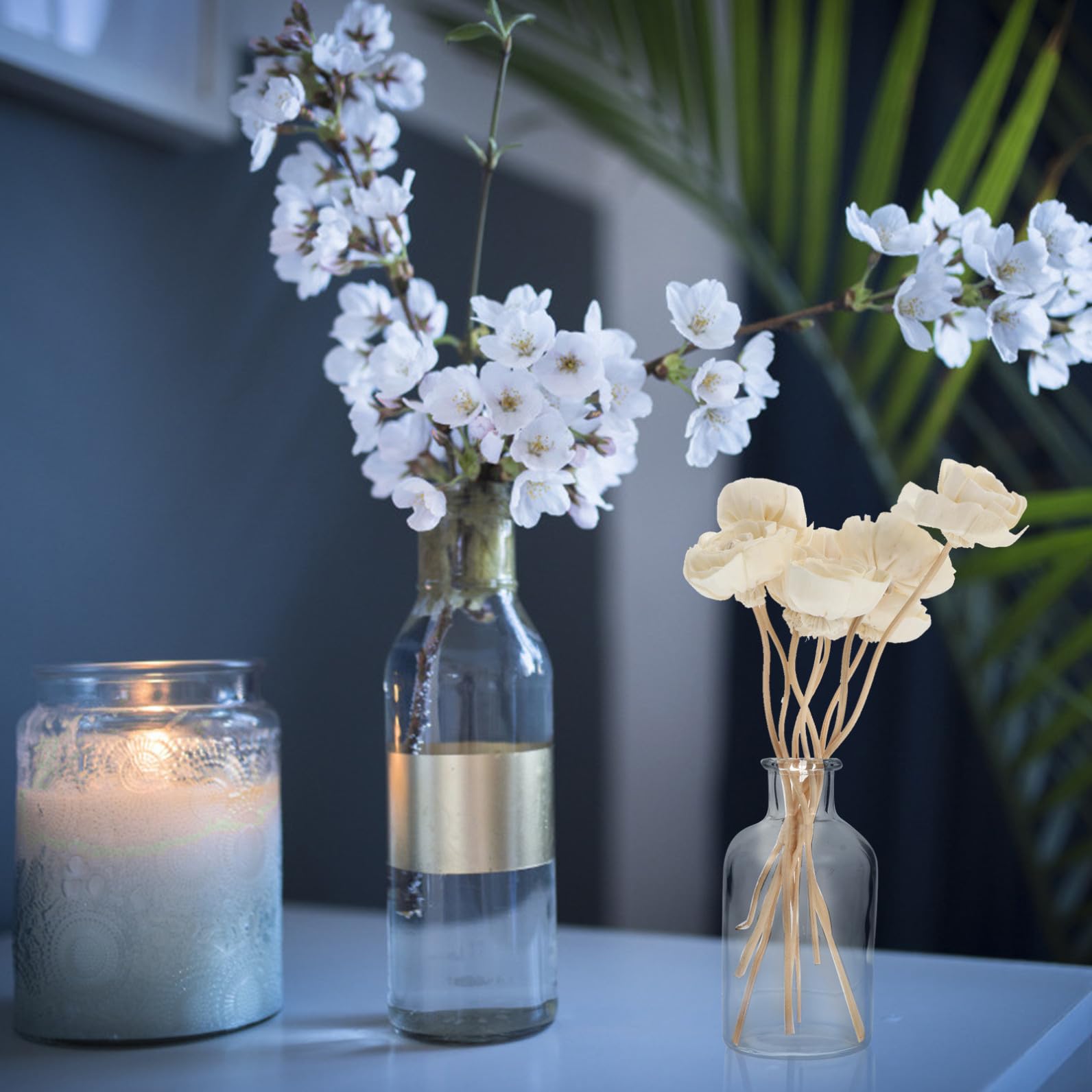 GLEAVI 5 Sätze Rattan Aroma Stäbe Für Duftdiffuser Natürliche Duftöle Dekorative Sticks Für Aromatherapie Und Raumduft Für Wohnzimmer Badezimmer Und Schlafzimmer 8 Stück * 5