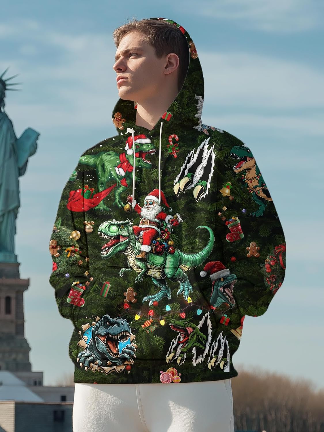 Unisex Graphic Hoodies for Men Women Funny 3D Novelty Pullover Sweatshirt Teen Boy Girls Hoodie With Pocket - Image 4