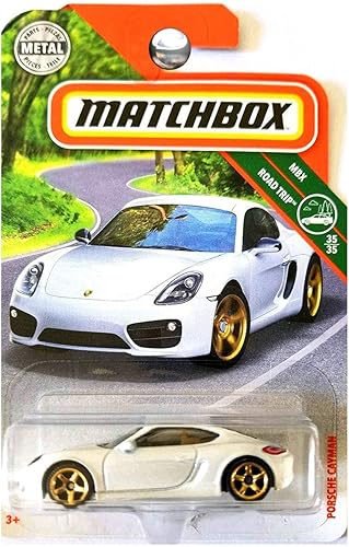 Matchbox Mattel Basic MBX Road Trip - Porsche Cayman (blanco)