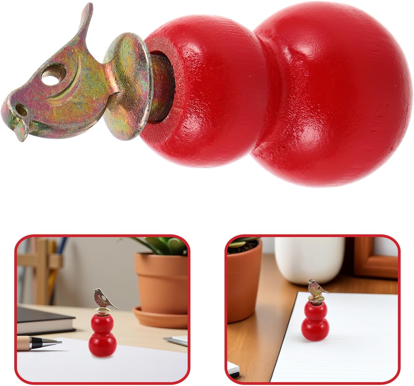 Beaupretty Handcrafted Wooden Bird Call Whistle, Small Gourd-shaped Interactive Bird Whistle for Outdoor Birdwatching and Party Noisemaker, Portable Musical Sound and Adults