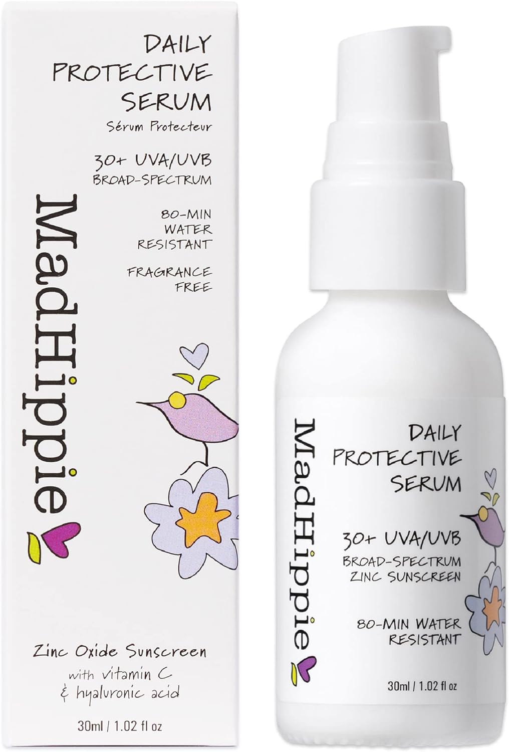 Mad Hippie Daily Protective Serum, 30 SPF Moisturizer & Mineral