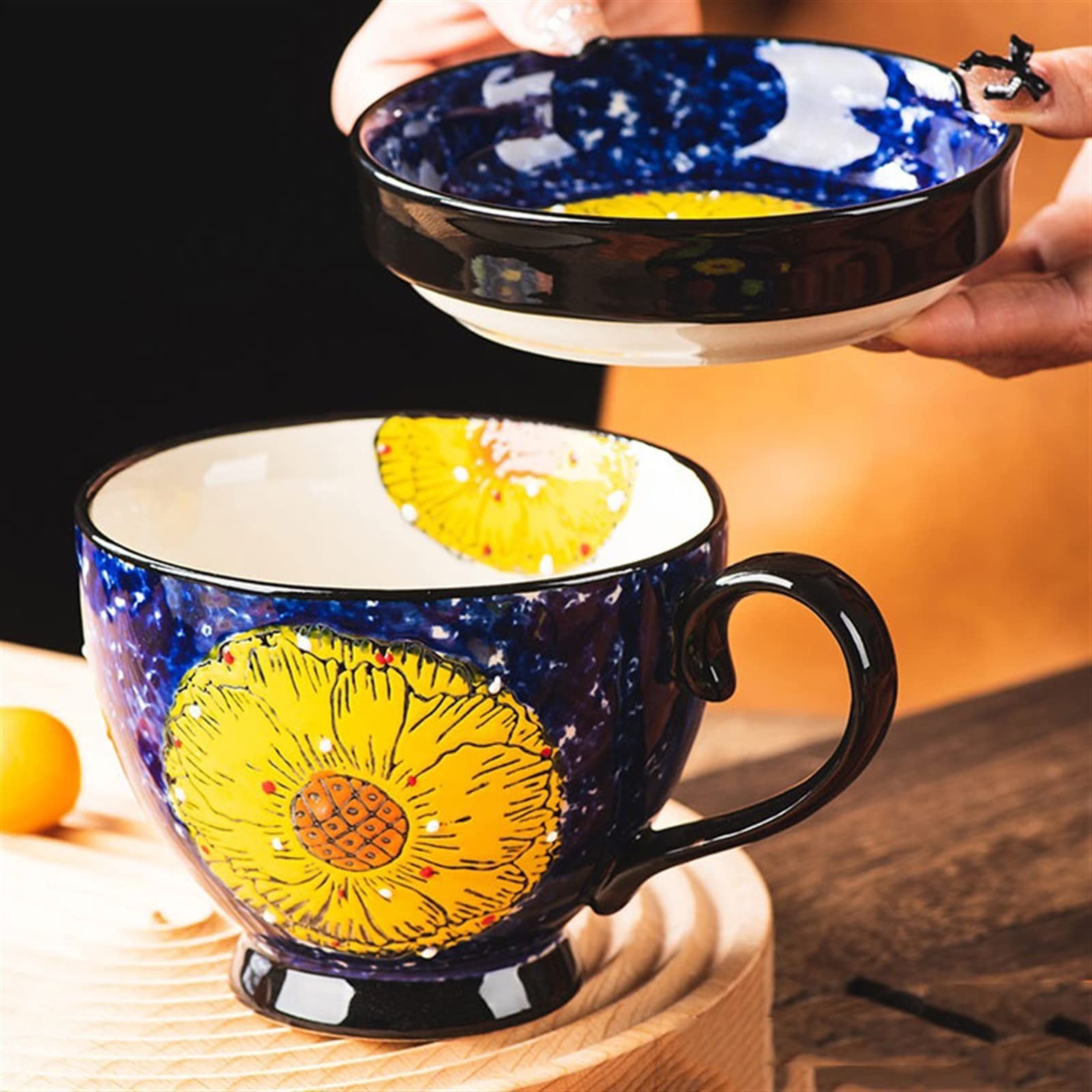 Tazas Taza de cerámica 510ML Taza de Bebida de Gran Capacidad Taza para el hogar Taza de café de Oficina Taza de café