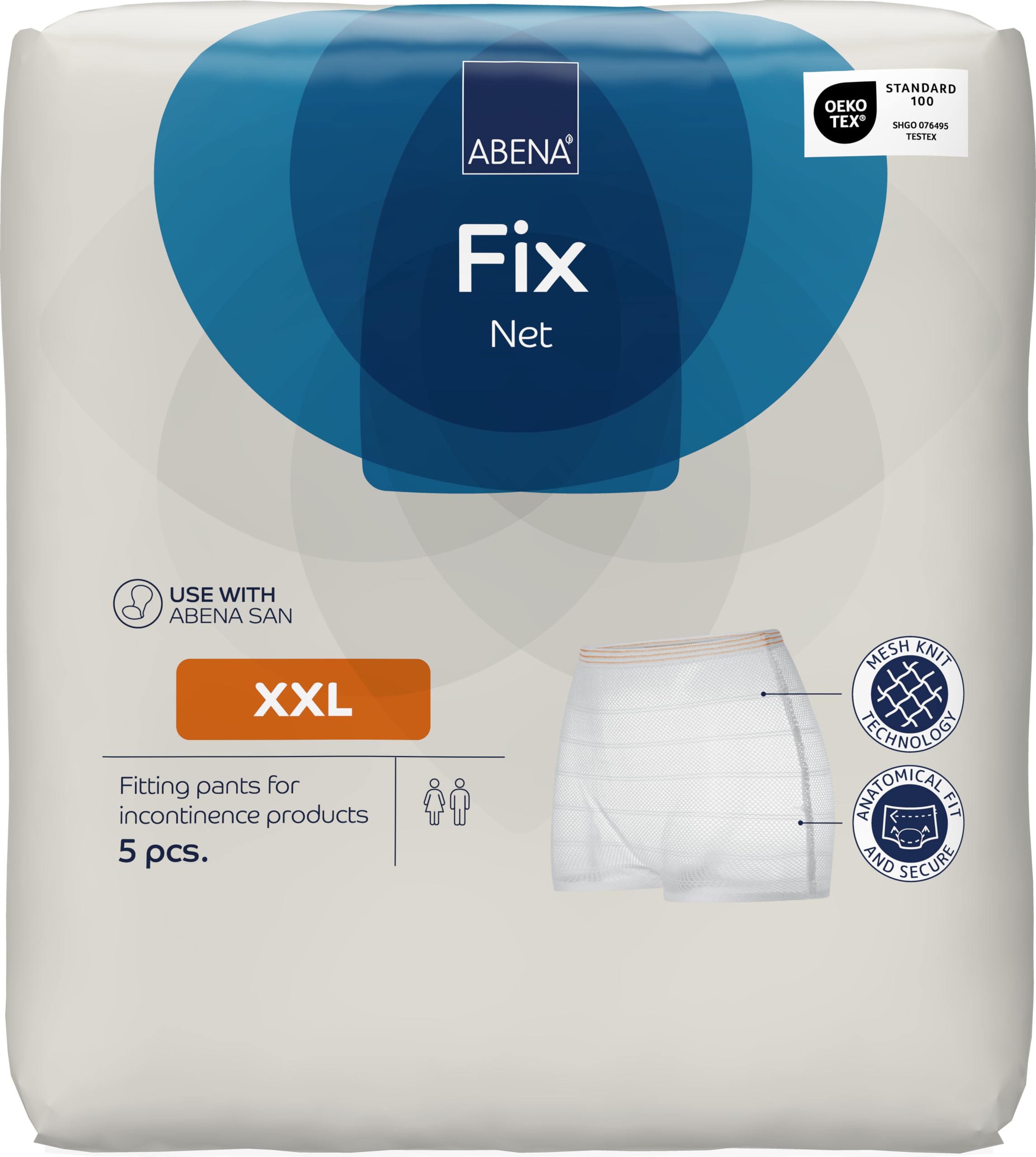 ABENA Net XXL Disposable Underwear | Pack of 5 | Disposable Pants for Fixing Incontinence Products and Pads | Net Incontinence Pants | Can Be Used As Postpartum Underwear for Fixing Maternity Pads