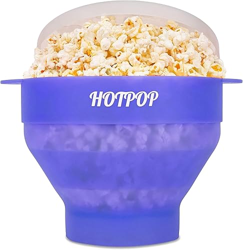 Miniatura 9 de El original Hotpop - Palomitas de maíz para microondas, máquina de palomitas de silicona, cuenco plegable sin BPA y apto para lavavajillas - 20