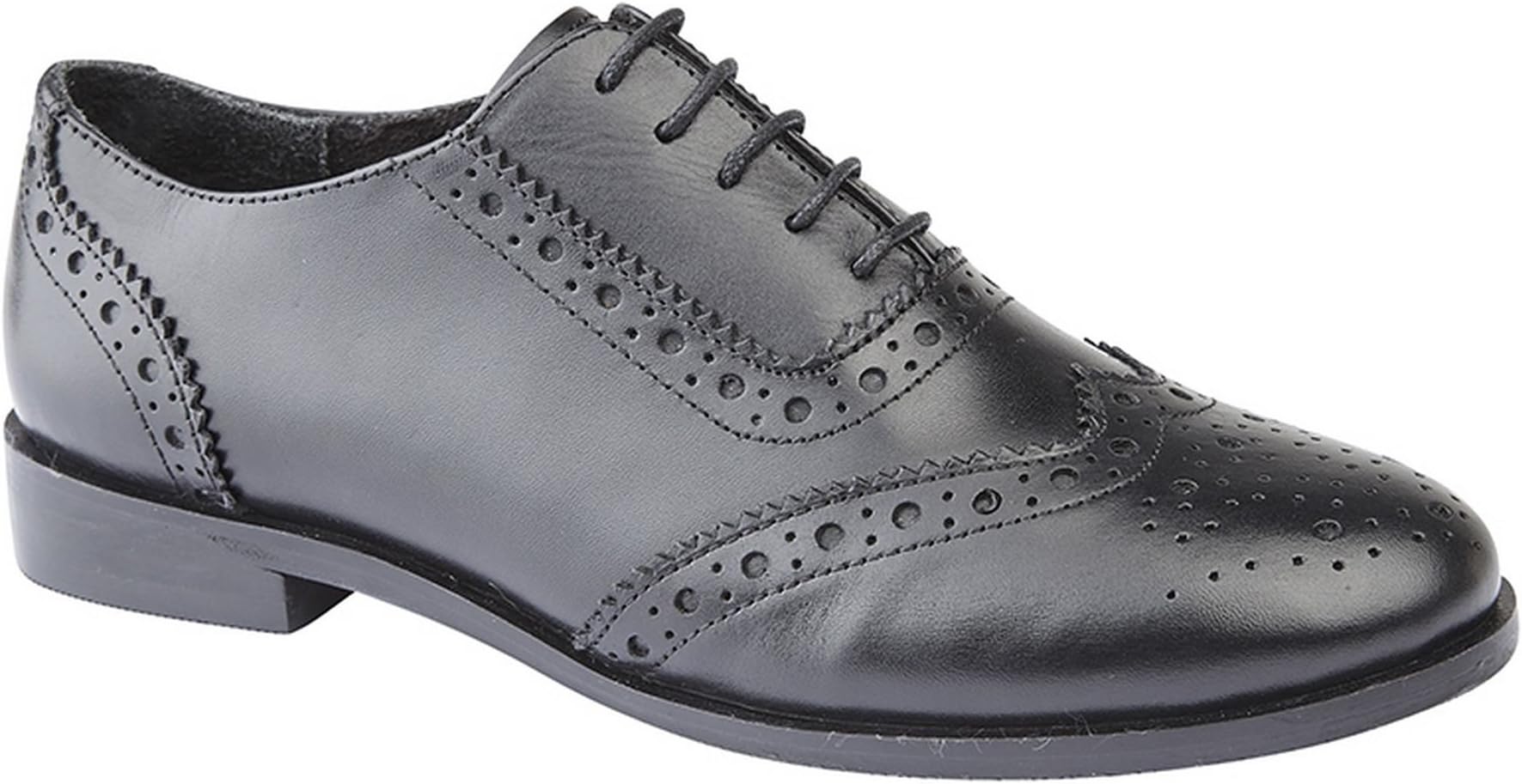 Cipriata Ladies Womens Leather Brogues Oxford Lace up Smart School Office Formal Shoes Size 3-9