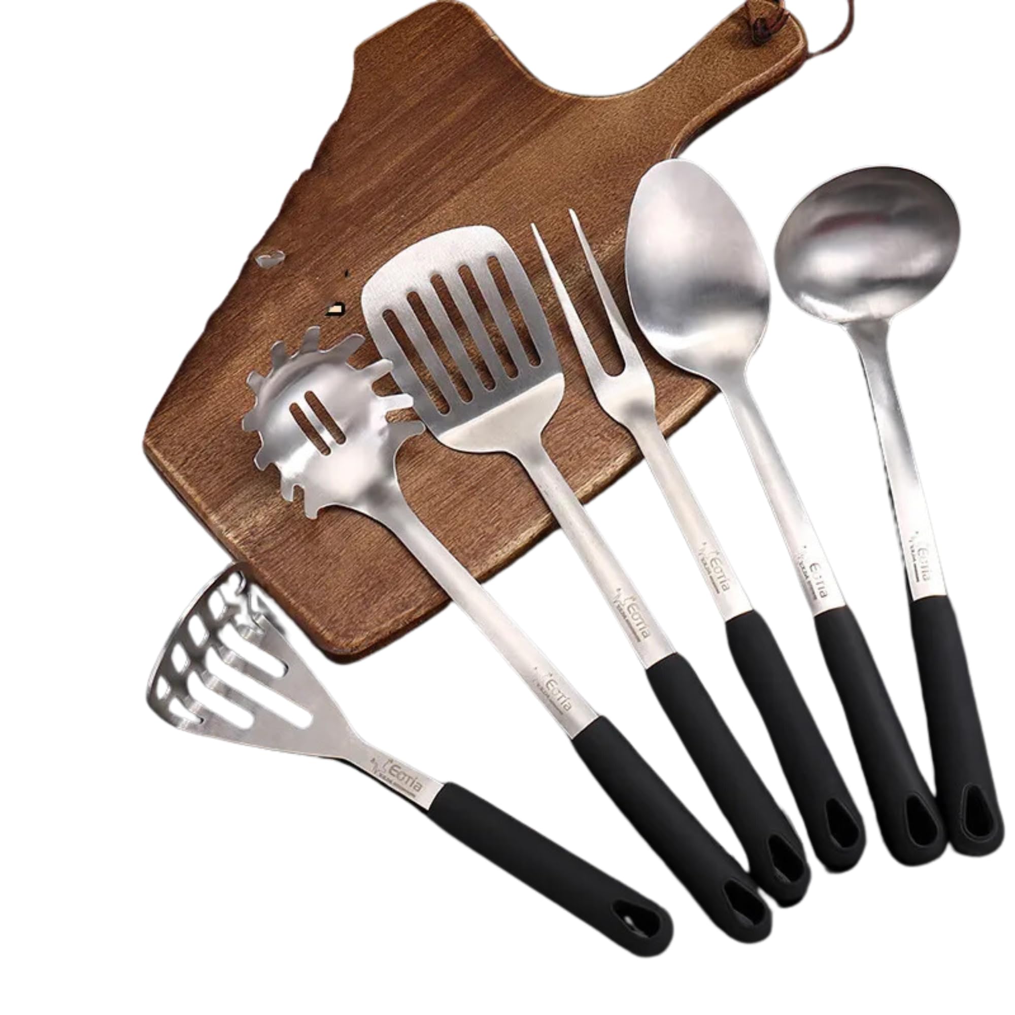 Ustensiles de cuisine en acier inoxydable | Kit de 6 pièces essentiels