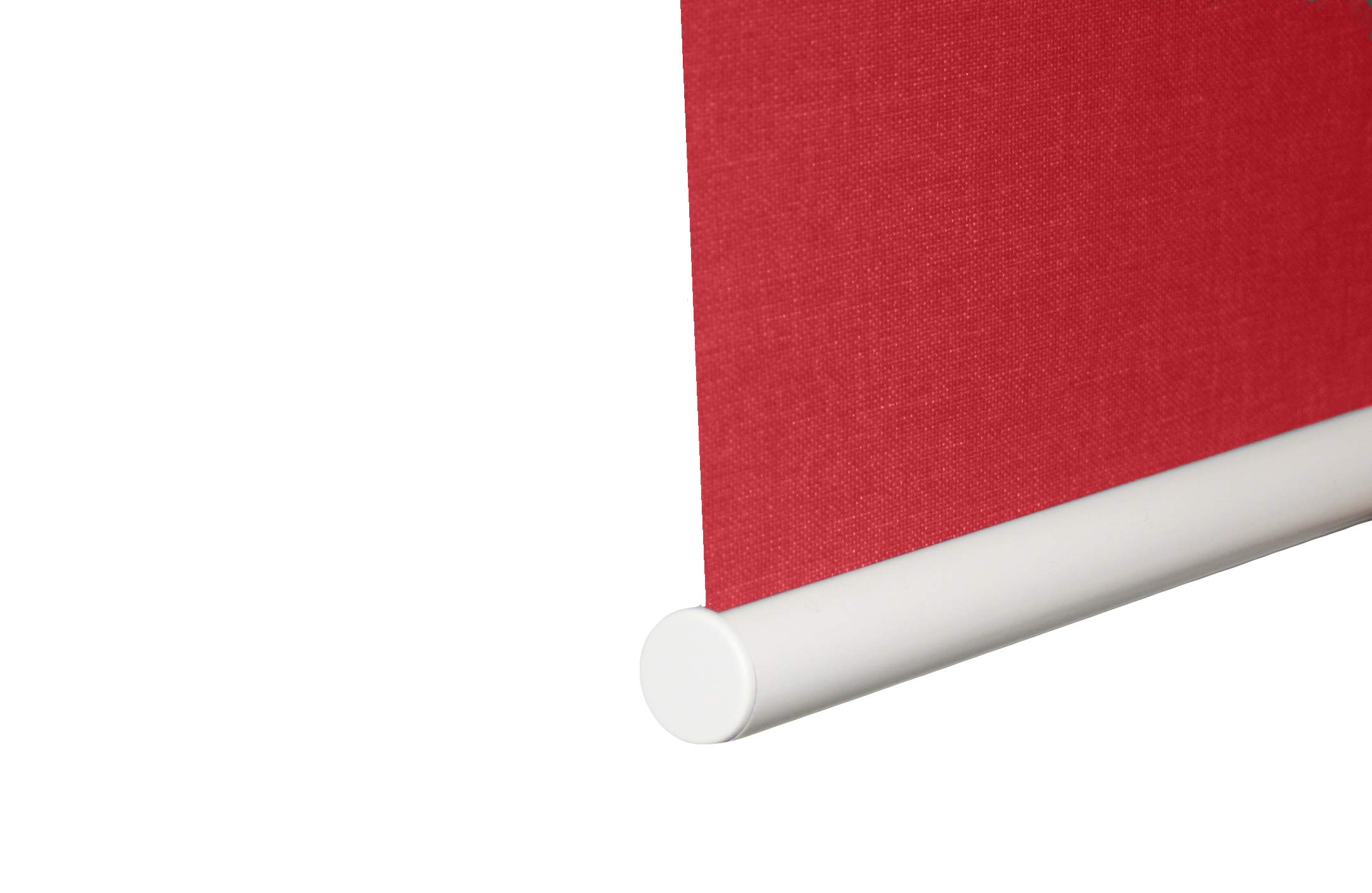 sunlines Store Enrouleur Thermique fabriqué en Allemagne, Polyester Aluminium Plastique, Rouge, 82 x 180