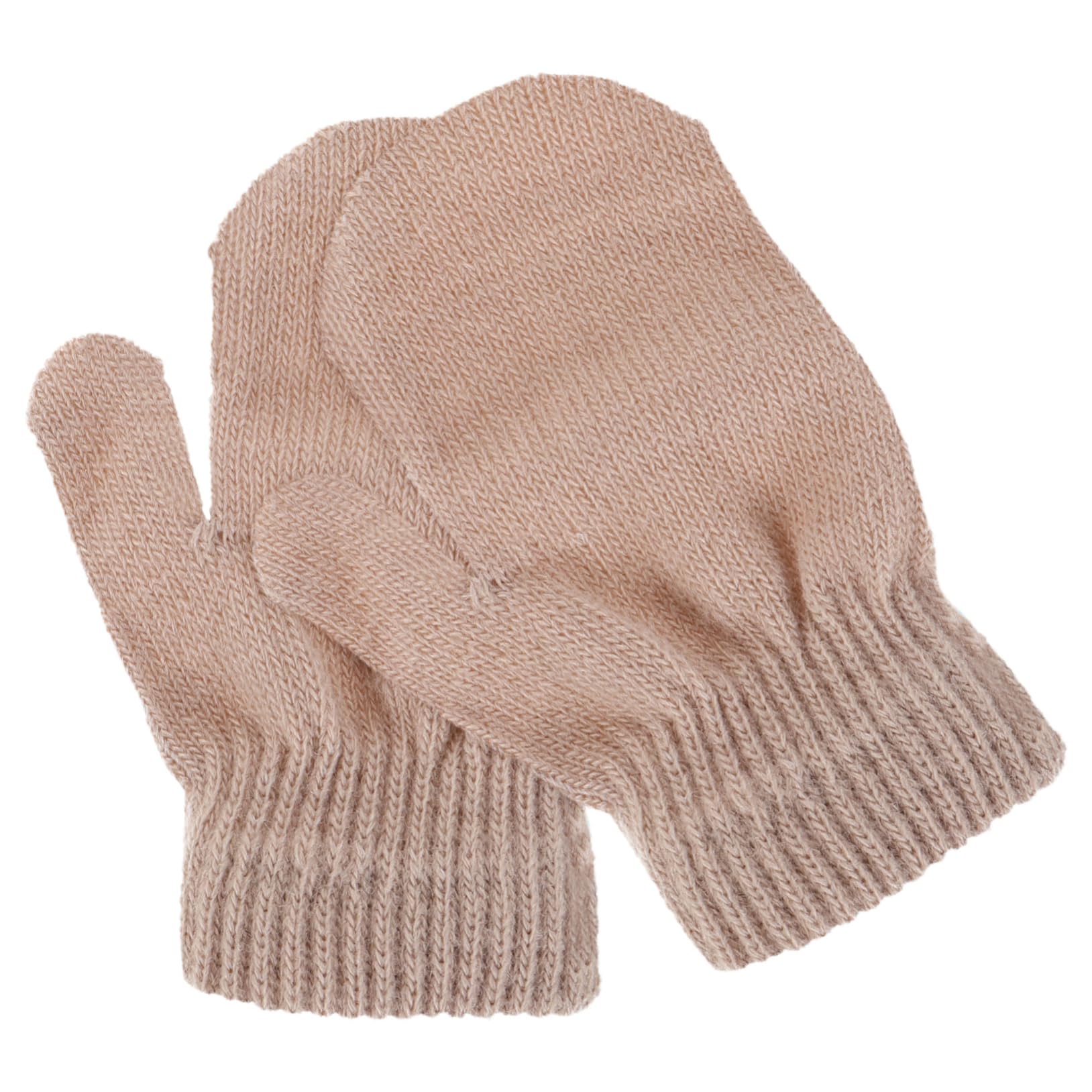 Totority Winter Warm Gloves Boys and Girls Black Gloves for Child Toddler Knitted Mittens for Baby