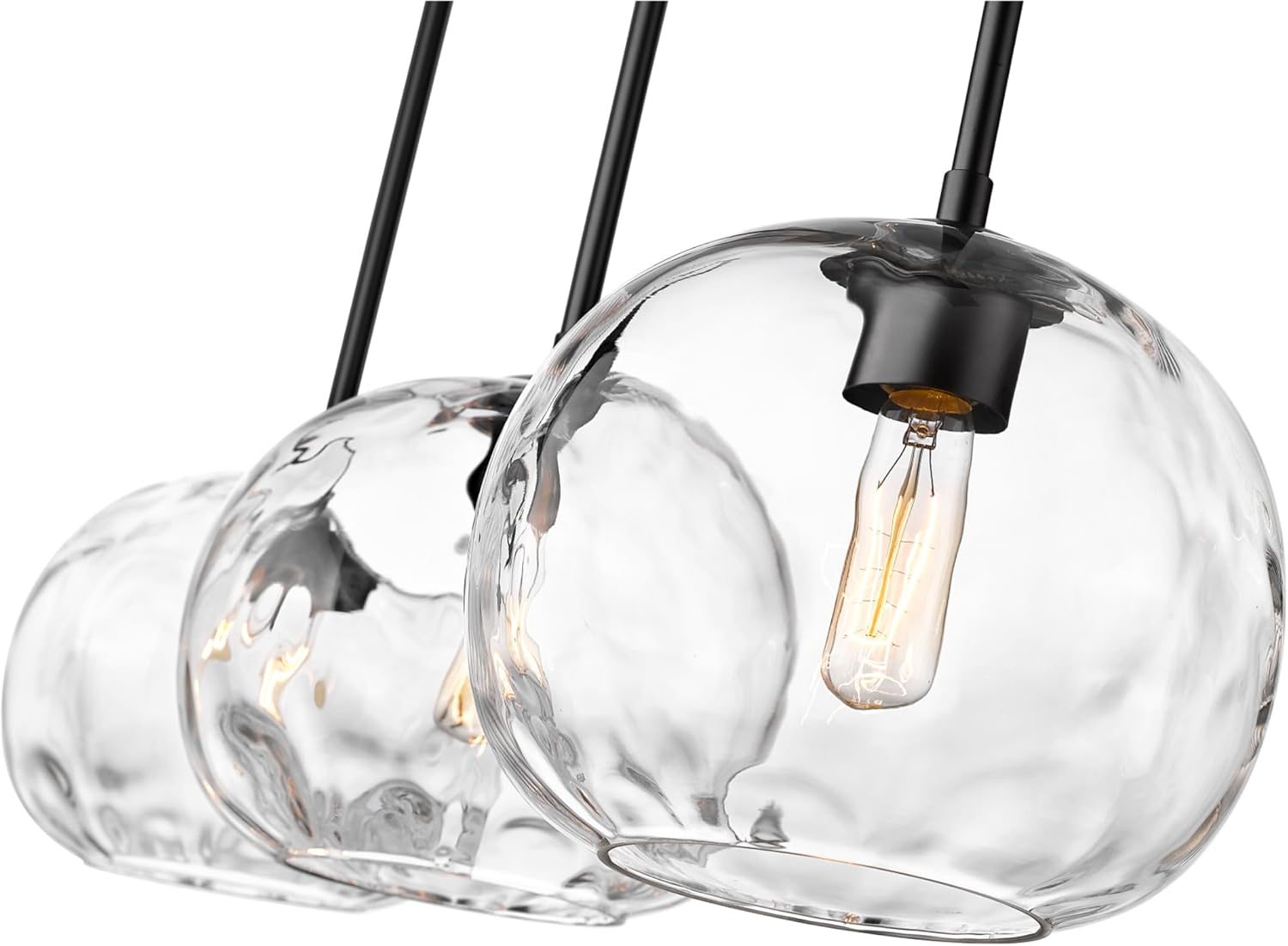 Z-Lite 490P10-3L-MB Chloe Chandelier, 3-Light 300 Total Watts, Matte Black