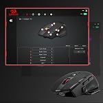Redragon M925 PRO Wireless Gaming Mouse, 26,000 Max DPI Optical RGB Gaming Mice with 10 Programmable Buttons, Ergonomic Natural Grip Build, Software Supports DIY Keybinds & DPI, Black