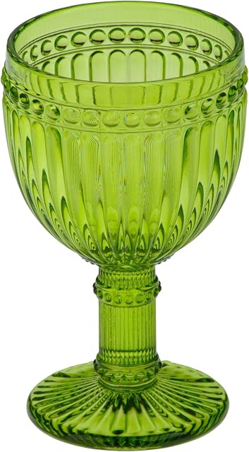 Anton Studio Designs Set of 6 Loire Wine Glasses Green