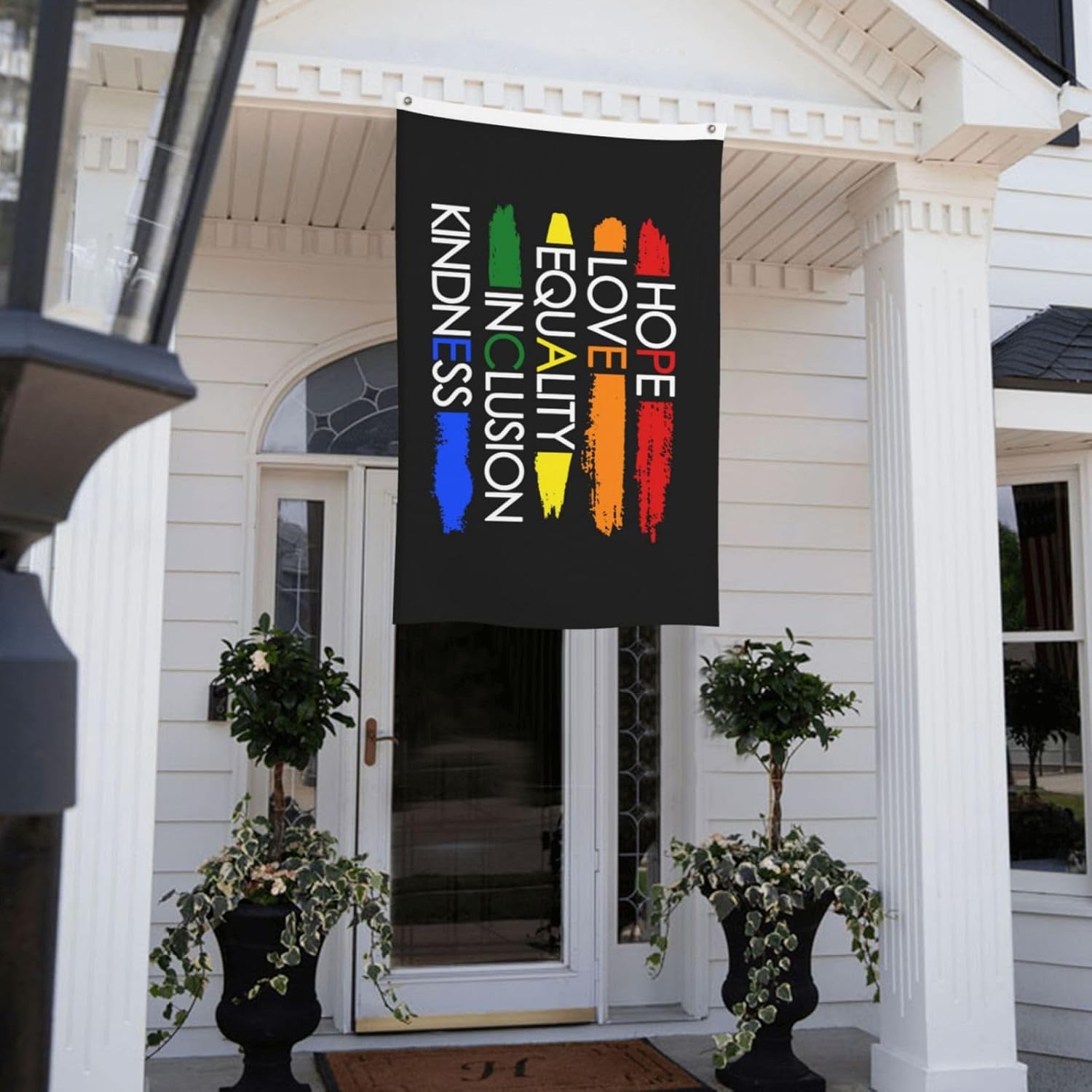 Kindness Peace Equality Love Inclusion Hope Diversity Flag 3x5 Foot Durable And Fade Resistant,Perfect For Any Balcony Or Courtyard,Garden Decorative Banner - Image 9