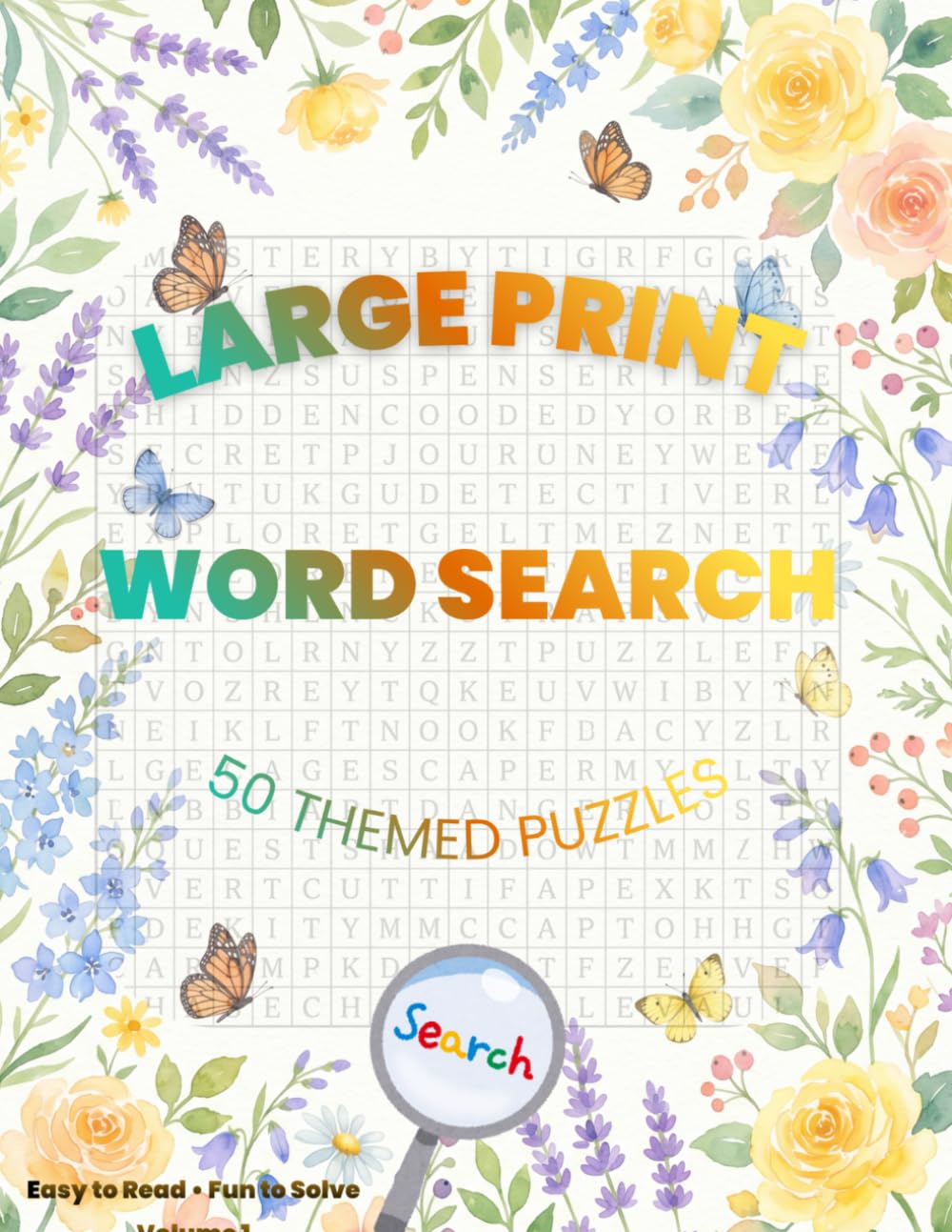 Large Print Word Search for Seniors: 50 Themed Puzzles Easy to Read, Fun to Solve