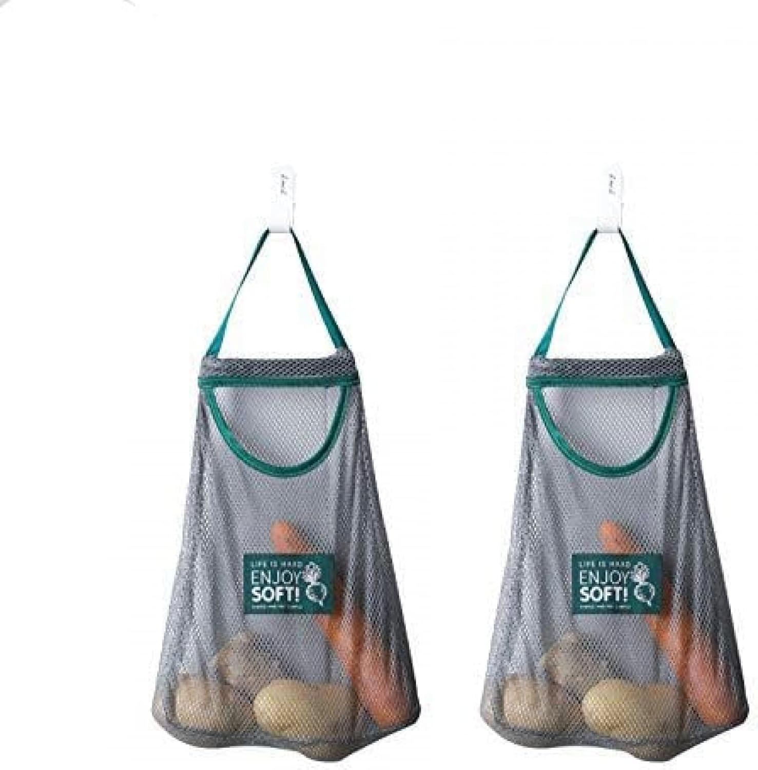 2 Pcs Produce Bags, Reusable Grocery,Household...