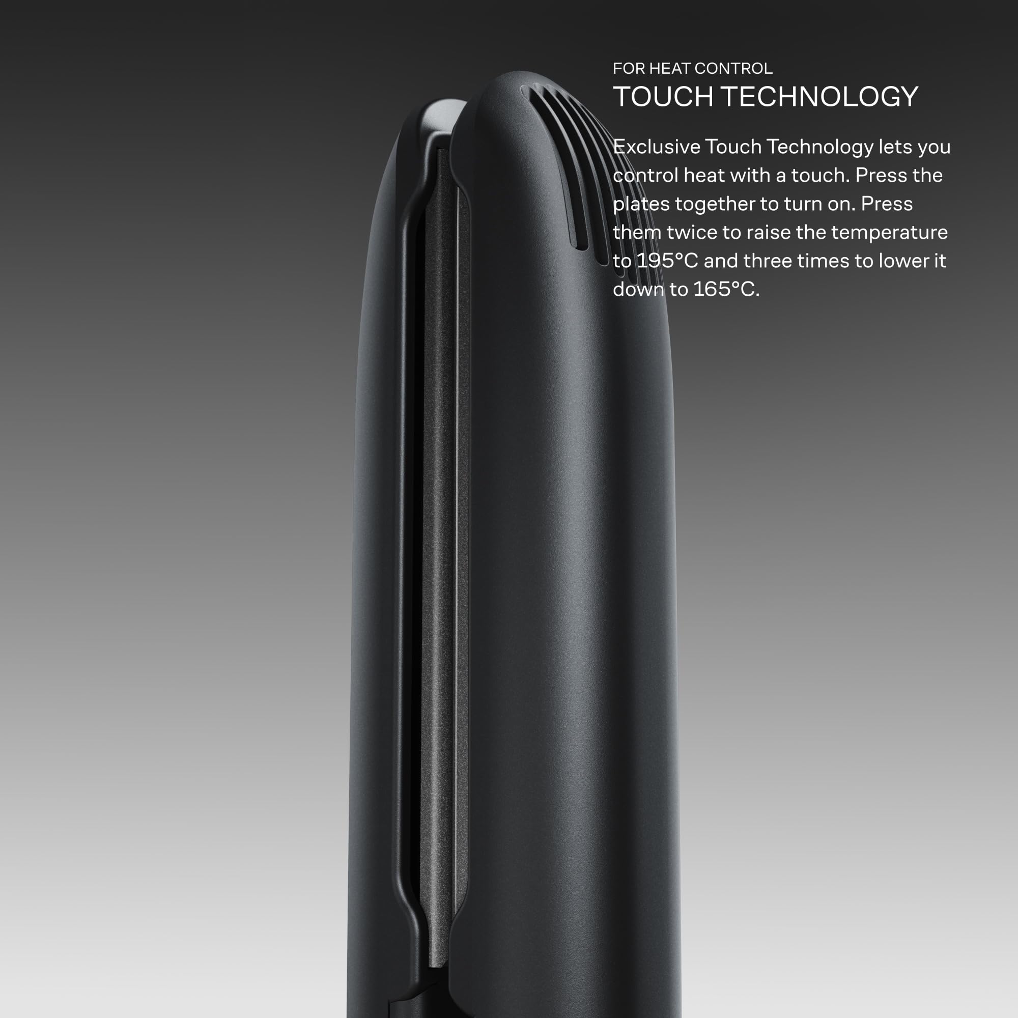 CLOUD NINE The Touch Iron – prostownica do włosów dla zdrowszych włosów – natychmiast się nagrzewa – z wzbogaconymi minerałami i ruchomymi płytkami ceramicznymi – technologia dotykowa do regulacji