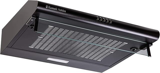 Russell Hobbs RHVSRCH602B 60 cm Wide Visor Cooker Hood, Black