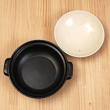 Amazon｜萬古焼 マルヨシ陶器 土鍋 7号 華やぎ M1371 黒｜土鍋