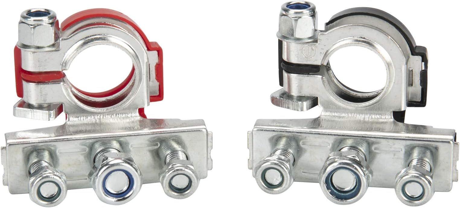 Battery Terminal Connectors Top Post Battery Terminal Ends, Copper Plate, Positive and Negative, Applicated in Car, Boat, Van, and More