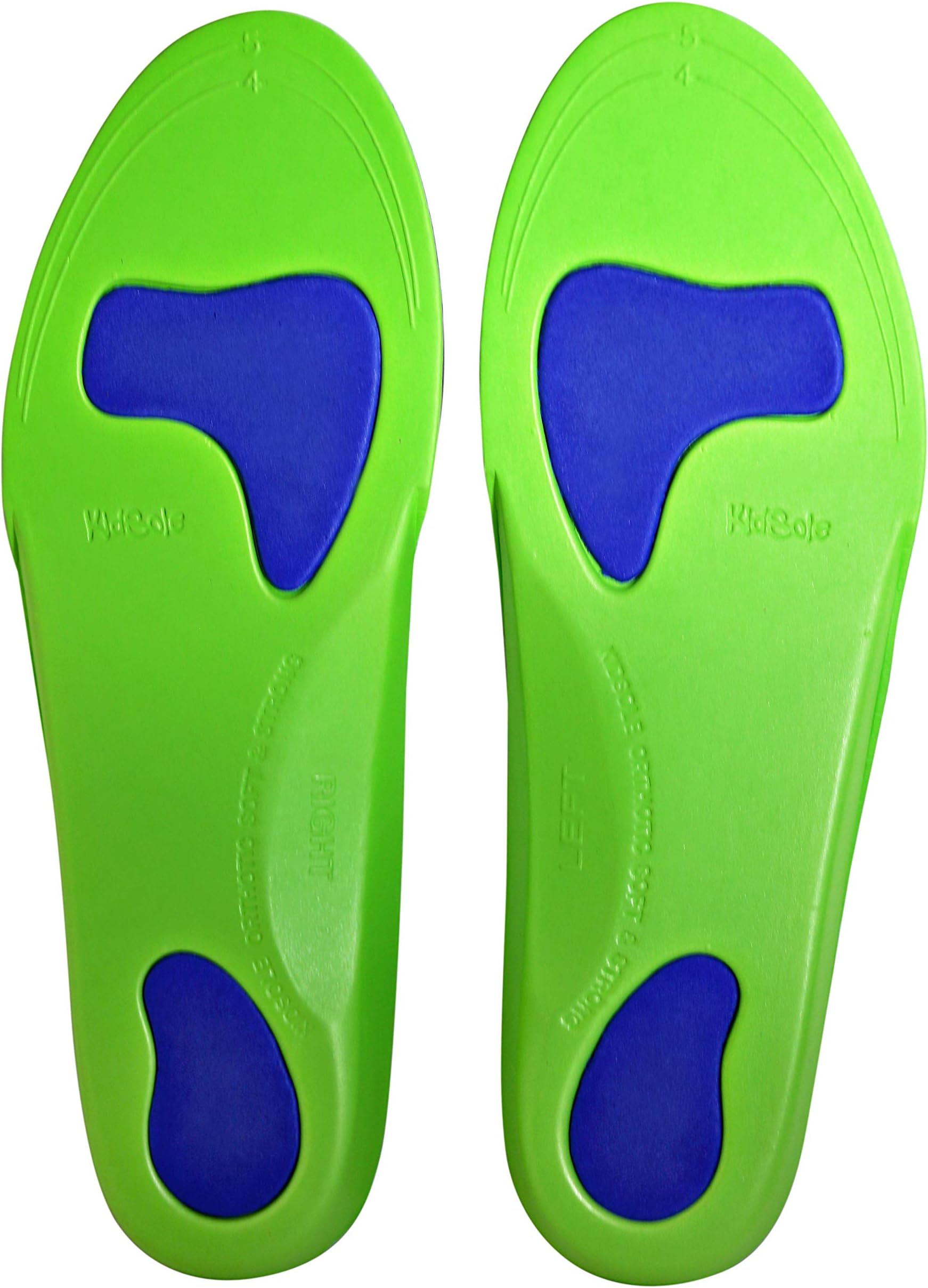Neon Fix SPORT Premium Grade Orthotic Insole by KidSole. Revolutionary Lightweight Soft & Sturdy Orthotic Technology For Flat Feet and Arch Support ((24 CM) US Kids Shoe Sizes 4-6)