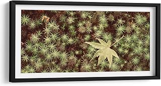 Canvas Lab | Leaves by Josué Altamira | 31 x 15 in | Fine Art Framed Print, Frame Color: Black, With Mat | Botanical, Nature | Wall Decor for Bedroom, Living Room or Office