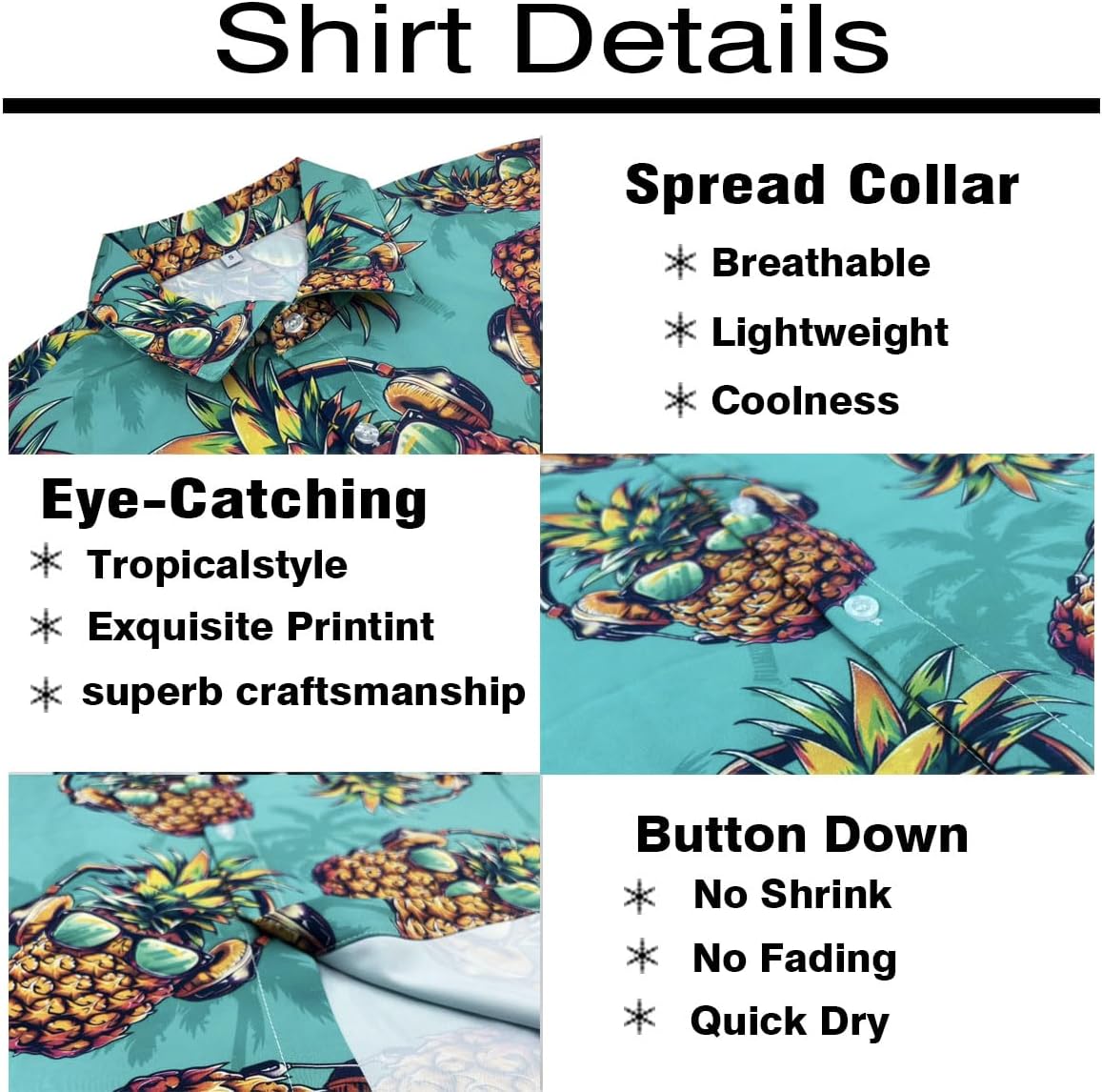 Hawaiian MenS 2 Piece Outfits Rave Duck Shirts Shorts Outfits Tropical Set with Hat - Image 3