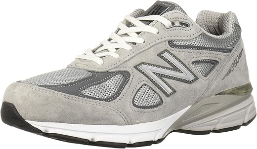 New Balance Men's Made 990 V4 Sneaker, Grey/Castlerock, 10 N US