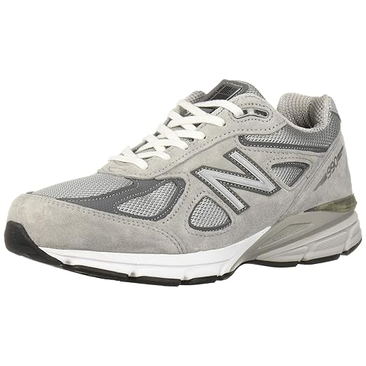New Balance Men's Made 990 V4 Sneaker, Grey/Castlerock, 10 N US