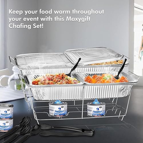 Miniatura 8 de Chafing Wire Rack Buffet Stand - Full Size Racks For Dish Serving Trays Food Warmer (6)