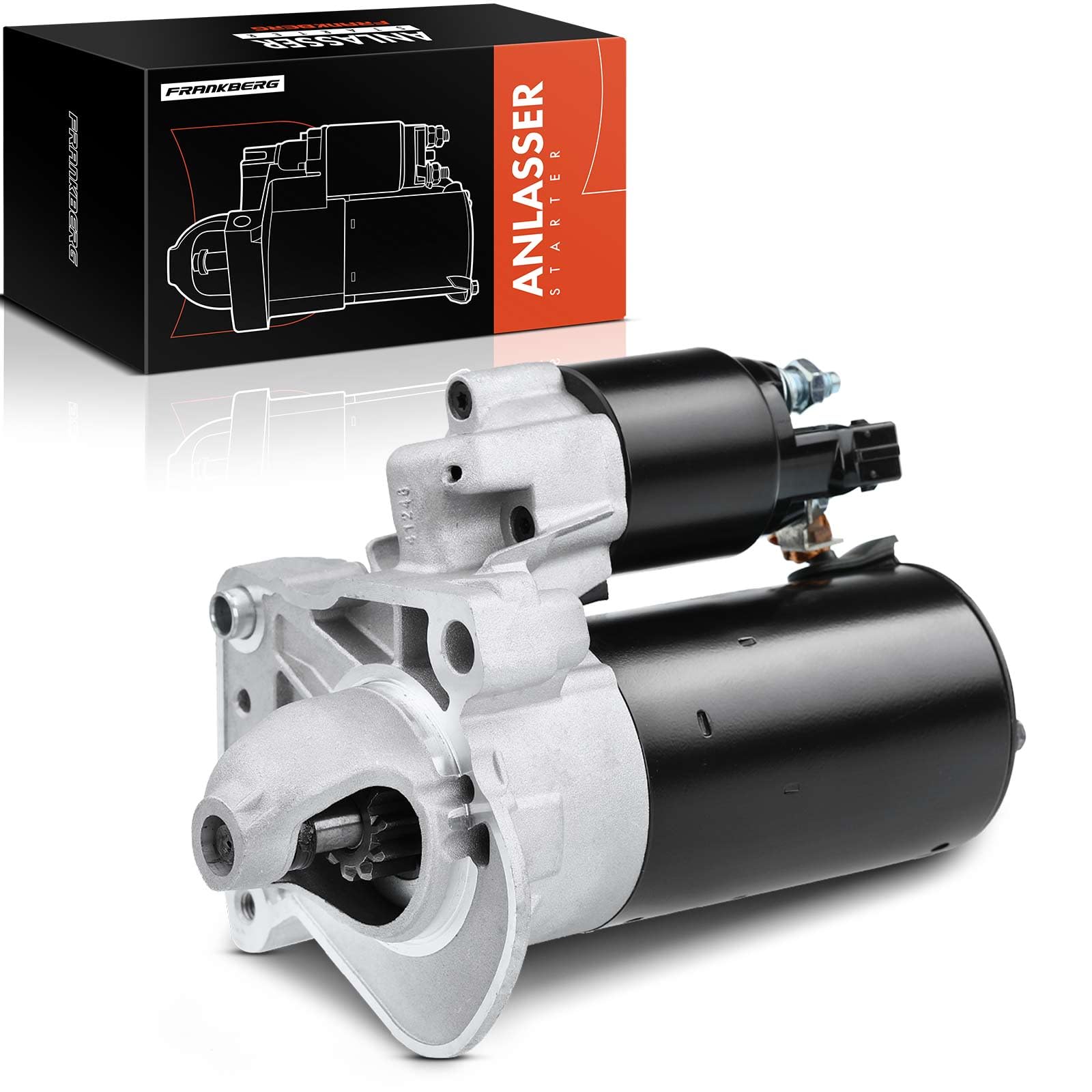 Frankberg Démarreur 1,7 kW 12 V 11 dents 12417638192 | Compatible avec: Série 1 F20, Série 3 Touring F31, Série 3 F30 F80, Série 1 F21