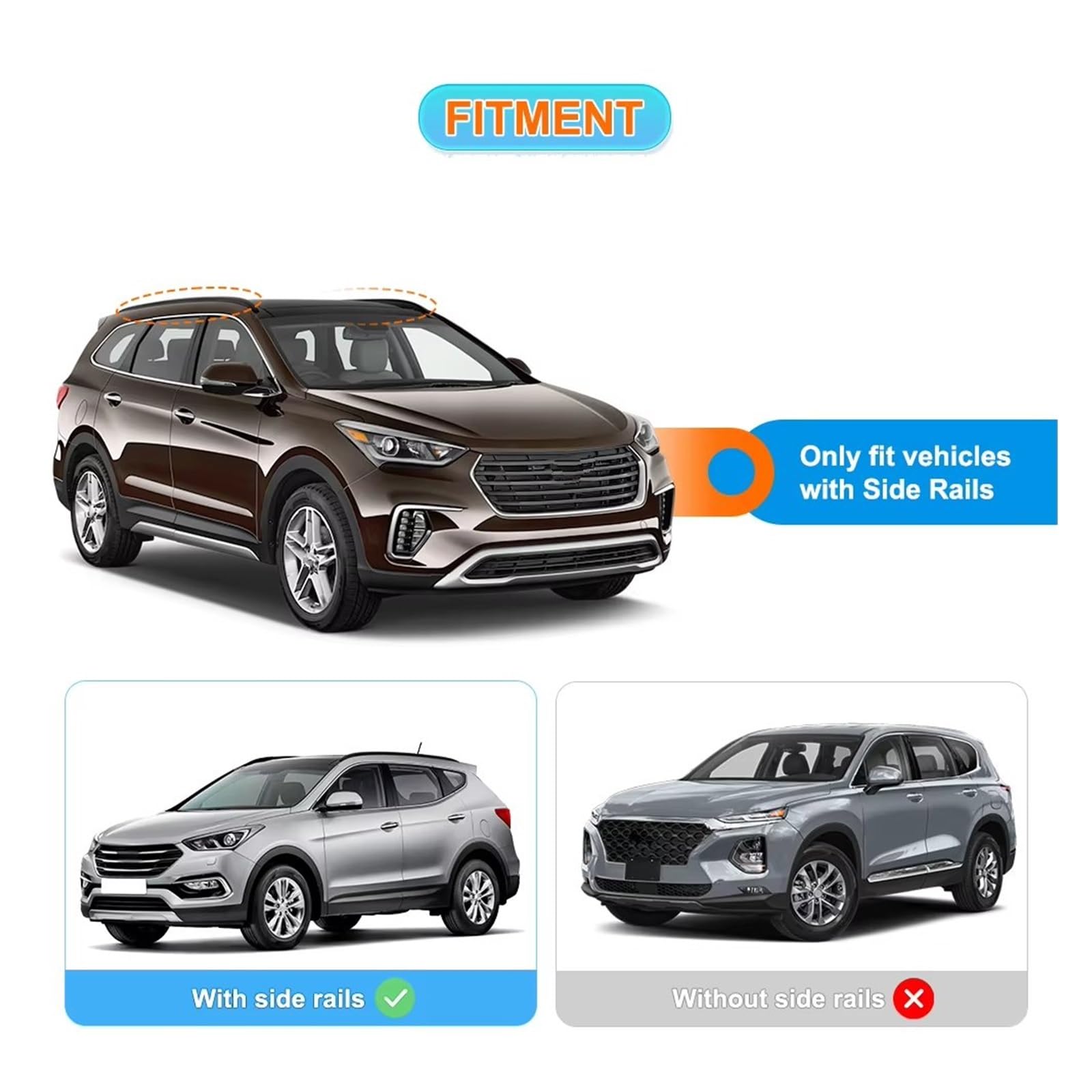 Barras Transversales De Techo Para Hyundai Para Santa Fe