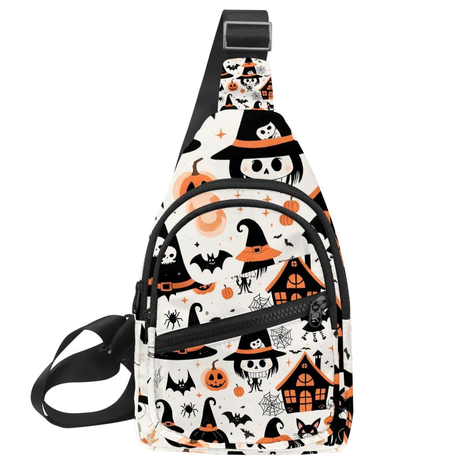 Sac à bandoulière de voyage Halloween pour sorties et vacances