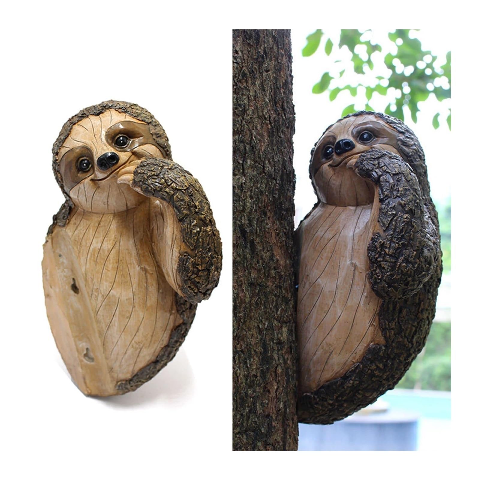 Arredo da giardino Simulazione innovativa Tree Hugger Peeker Statue Garden Decor Arredo da esterno