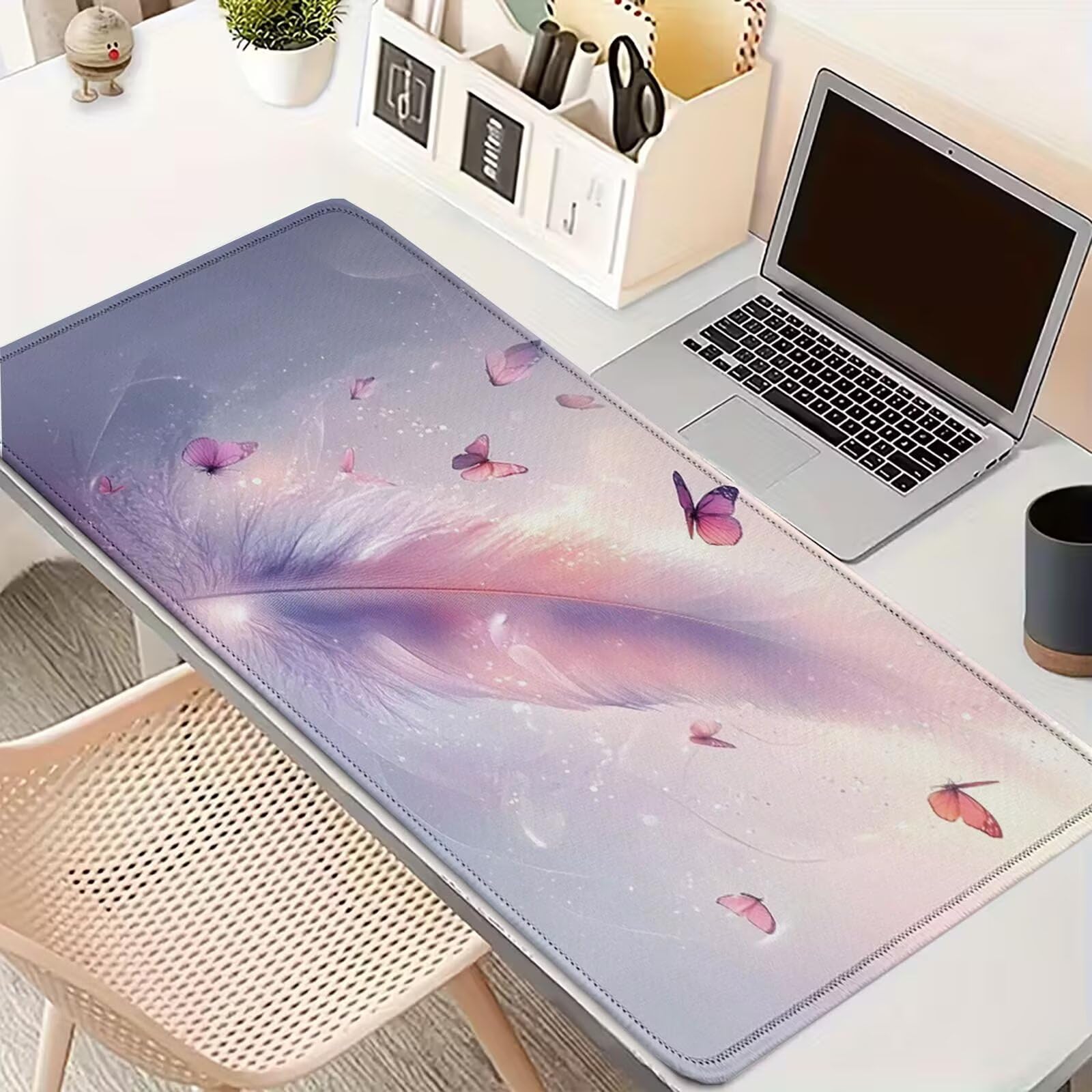 Tappetino Mouse 900x450mm | Superficie Ultra-Liscia, Farfalla 0-z344