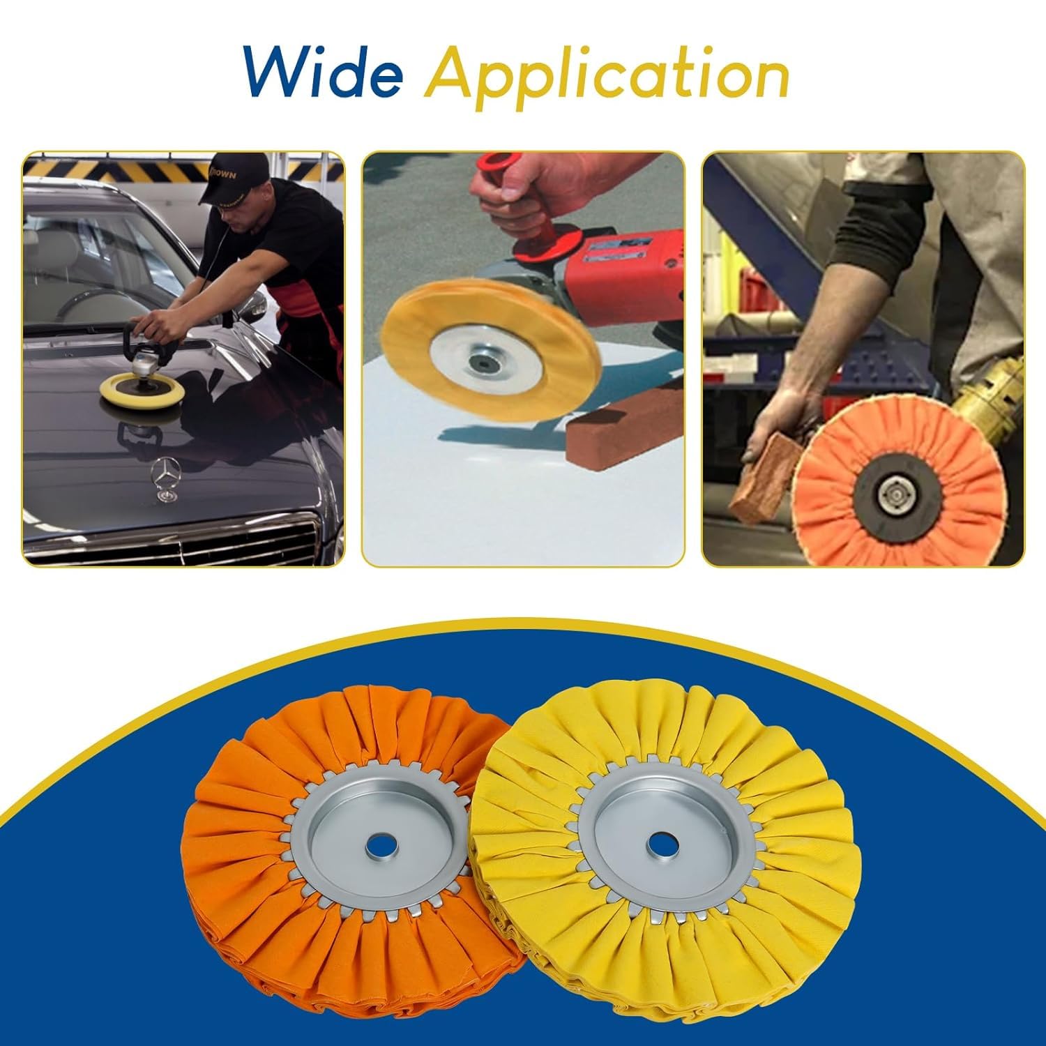 8 Airway Buffing Wheel Kit, 5 Pcs Aluminum Wheel